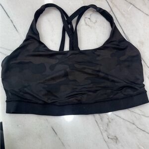 Lululemon Camo Print Sports Bra